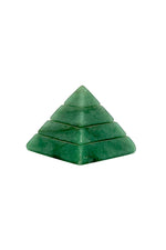 Green Aventurine Carved Stepped Pyramid