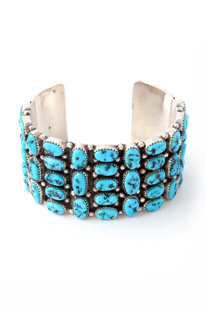 Bold Turquoise Cluster Cuff