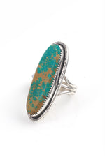 Navajo Turquoise Sterling Silver Ring (Size 9.75)