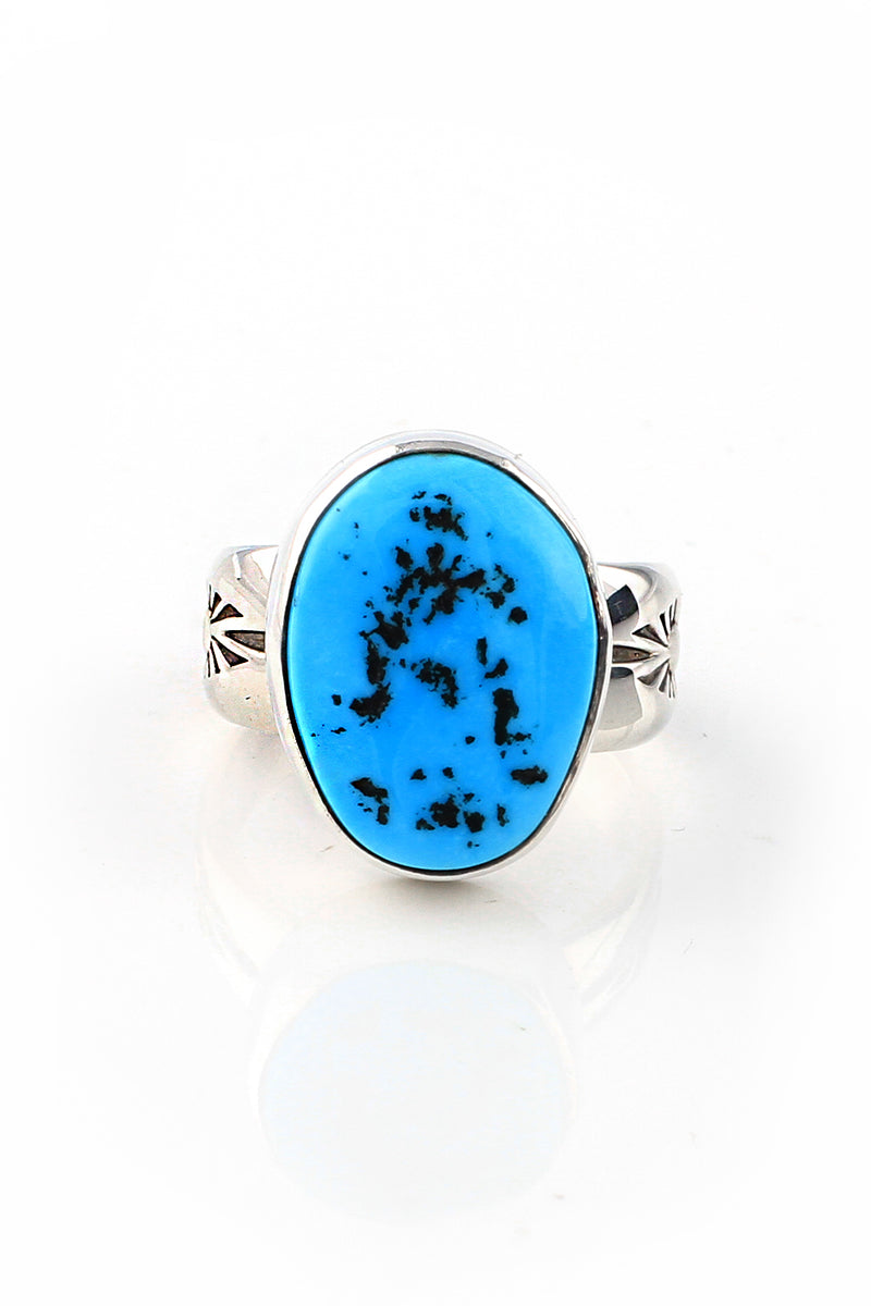Sleeping Beauty Turquoise Ring | Silver Sun
