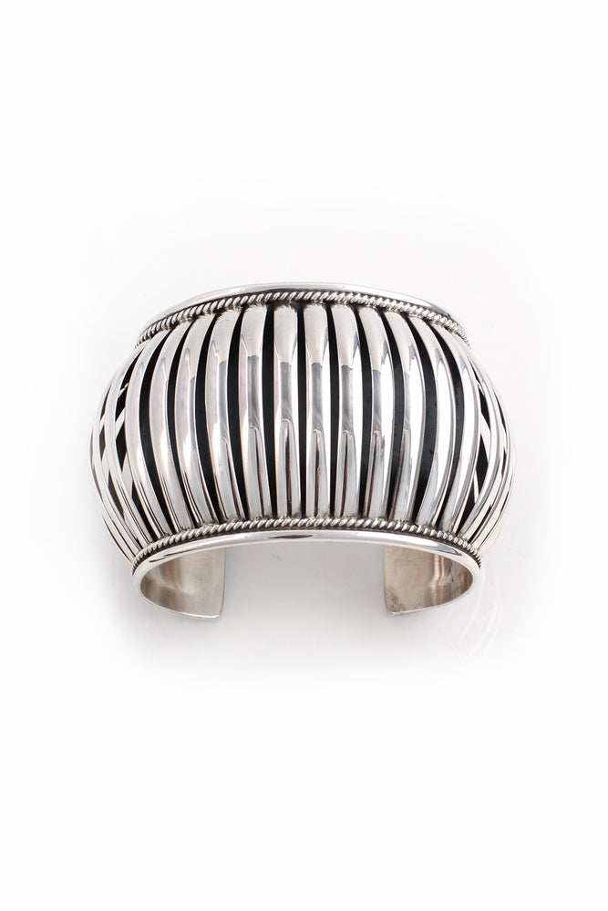Thomas Charley Wide Sterling Silver Cuff (2" wide)