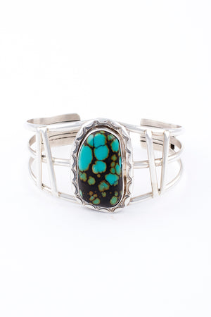 Blue/Green Turquoise Cuff by Ted Secatero