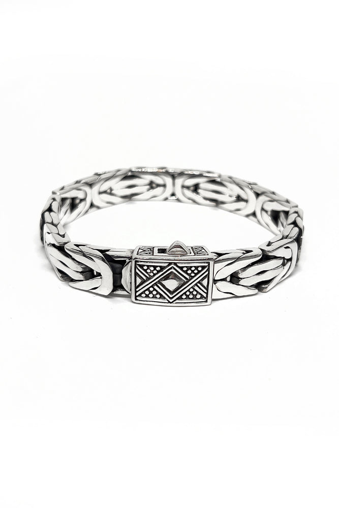 Men’s Handcrafted Sterling Silver Bali Bracelet