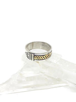 Bruce Morgan 14K Gold and Sterling Silver Band (Size 10 ¾)
