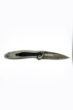 Mammoth and Alabama Damascus Steel Inlay Knife
