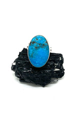 Everett and Mary Teller Royston Turquoise Ring (Size 8 3/4)