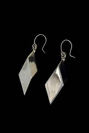 Sterling Silver Geometric Drop Earrings