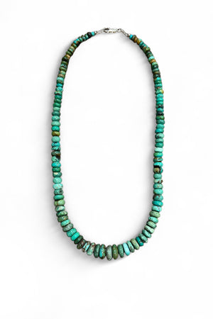 Kingman Turquoise Beaded Necklace 20"