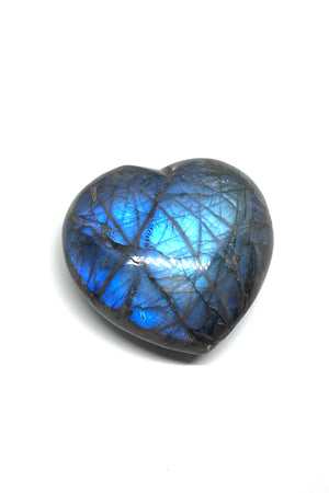 Blue Green Labradorite Heart