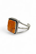 Orange Spiny Shell Cuff Bracelet by Anthony Kee