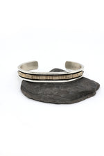 Bruce Morgan 14K and Sterling Silver Cuff Bracelet