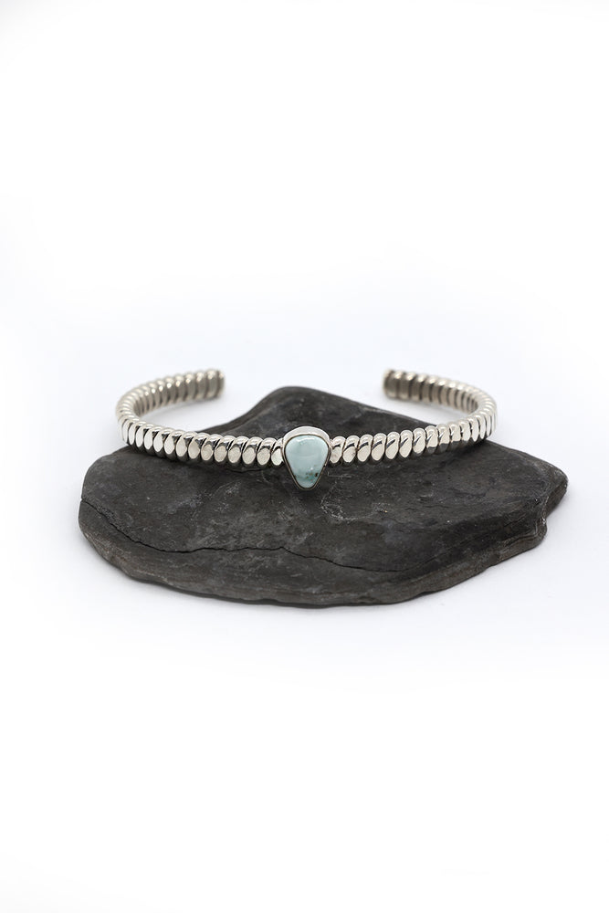 Navajo Handmade Dry Creek Turquoise Bracelet