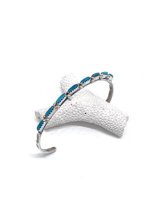 Zuni Turquoise Row Bracelet