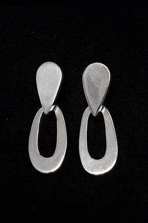 Sterling Silver Teardrop & Hoop Earrings
