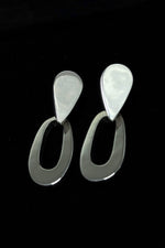 Sterling Silver Teardrop & Hoop Earrings