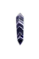 Brazilian Chevron Amethyst Crystal Double Terminated Point