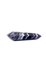 Brazilian Chevron Amethyst Crystal Double Terminated Point