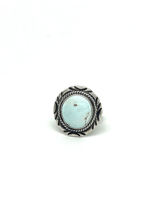 Navajo Dry Creek White Turquoise Ring (Size 6)