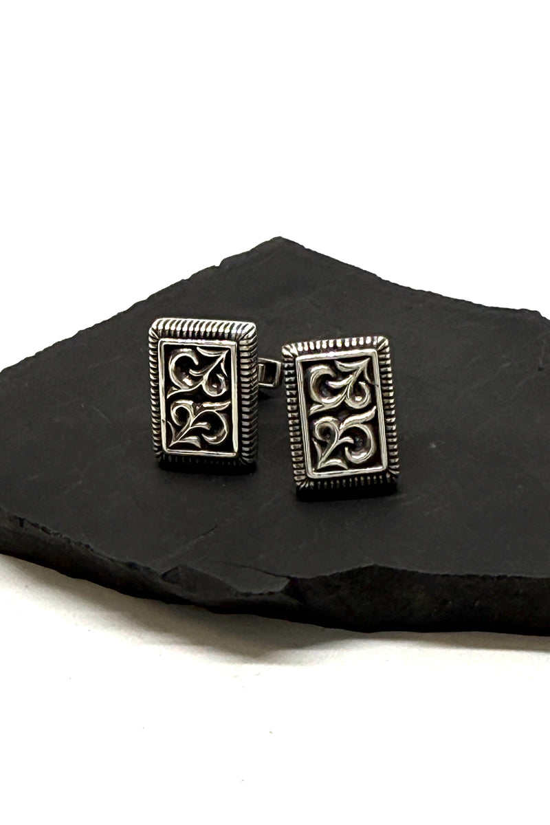 Bali Sterling Silver Filigree Cuff Links