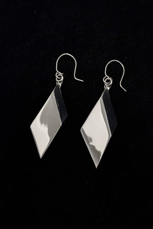 Sterling Silver Geometric Drop Earrings
