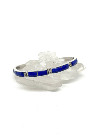 Lapis Lazuli Inlay Link Bracelet