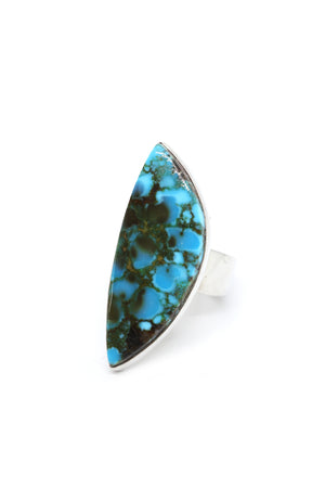 Modern High-Grade Kingman Turquoise Ring by Douglas Zackary