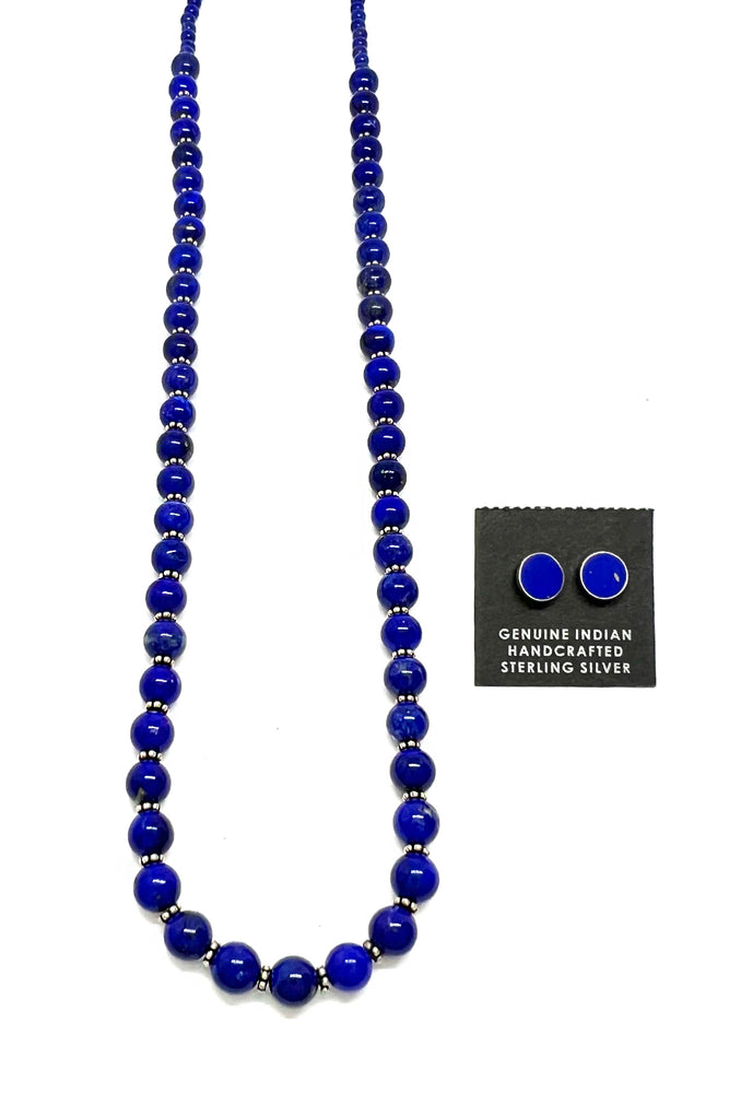 Lapis Lazuli Bead Navajo Necklace