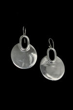 Sterling Silver Circle Drop Earrings