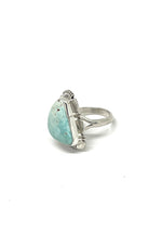 Dry Creek White Turquoise Ring (Size 8)