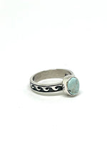 Dry Creek White Turquoise Band (Size 7.5)