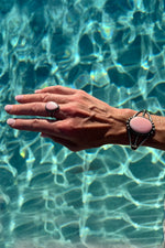 Pink Conch Navajo Sterling Silver Cuff Bracelet