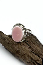 Pink Conch Sterling Silver Ring