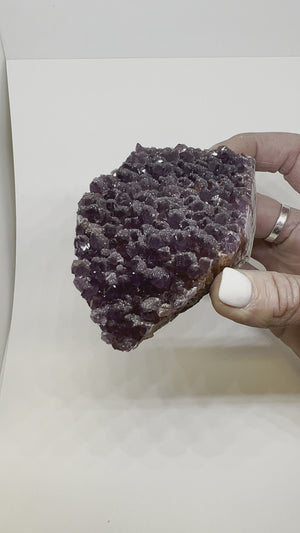 
                
                    Load and play video in Gallery viewer, Raw Turkish Amethyst Crystal Geode
                
            