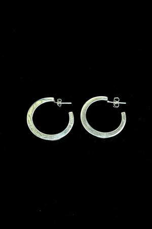 Sterling Silver Modern Circle and Bar Earrings
