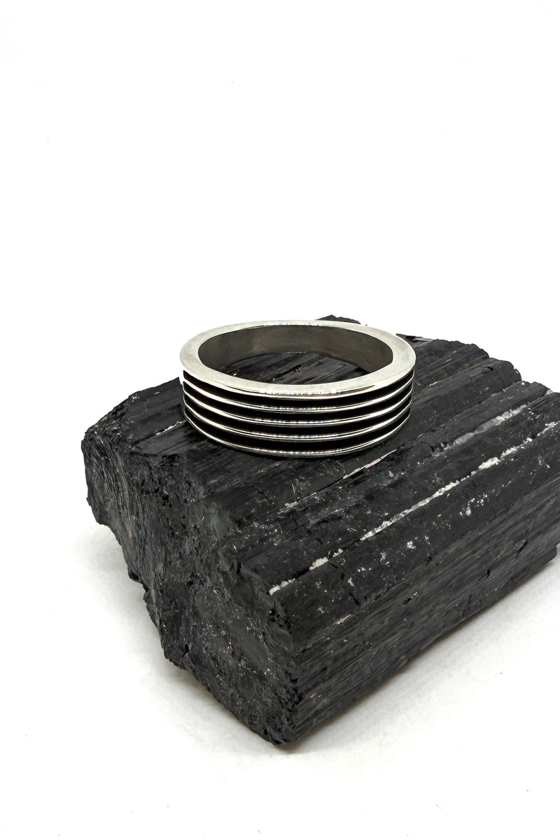 Navajo Handmade Sterling Silver Stacker Band Ring