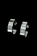Sterling Silver Modern Circle and Bar Earrings