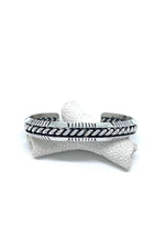 Navajo Sterling Silver Rope Design Cuff Bracelet