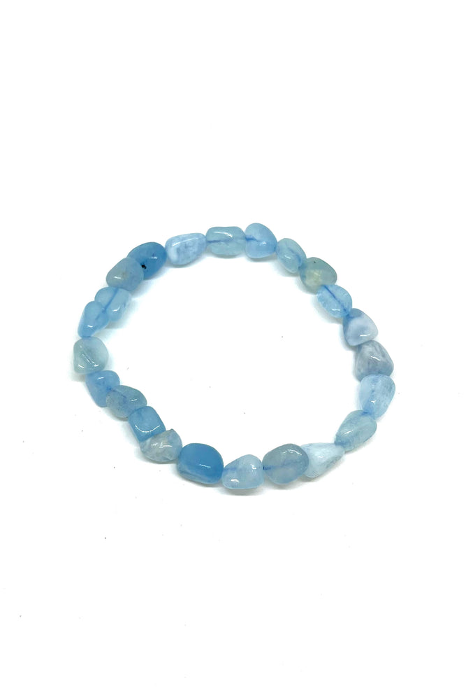 Aquamarine Crystal Gem Energy Bracelet
