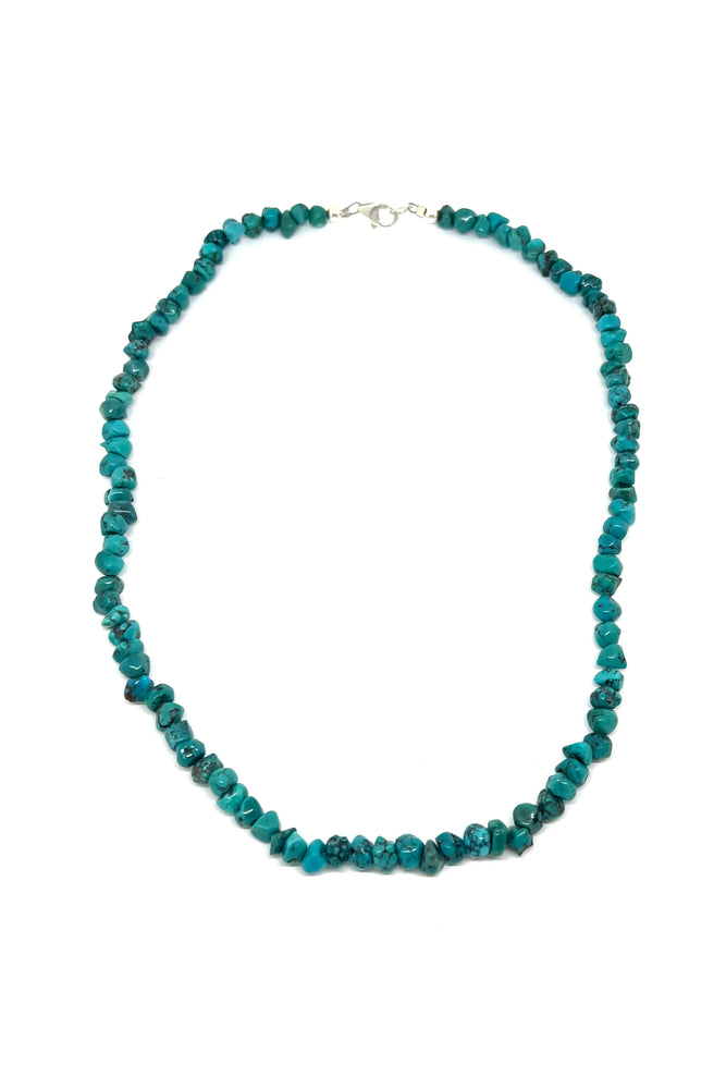 
                
                    Load image into Gallery viewer, Navajo Green Turquoise Nugget Necklace
                
            