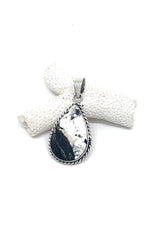 White Buffalo Teardrop Pendant