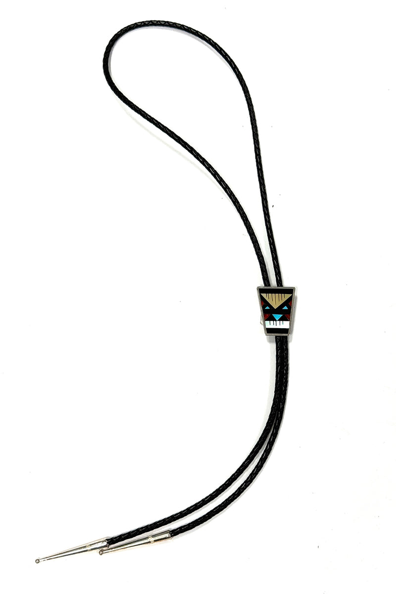 Zuni Mosaic Inlay Bolo Tie