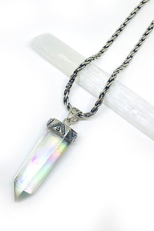 
                
                    Load image into Gallery viewer, Aura Quartz Sterling Silver Pendant
                
            