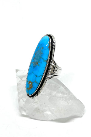 Sleeping Beauty Turquoise And Diamond Halo Style Ring