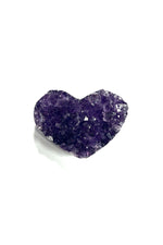 Raw Amethyst Crystal Heart