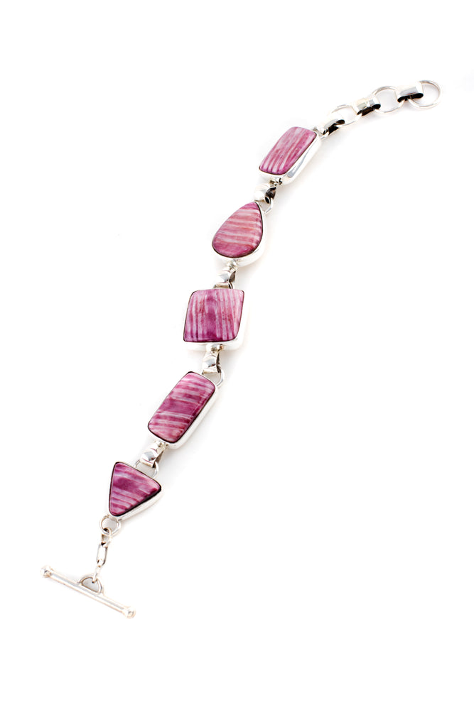 Purple Spiny Shell Link Bracelet