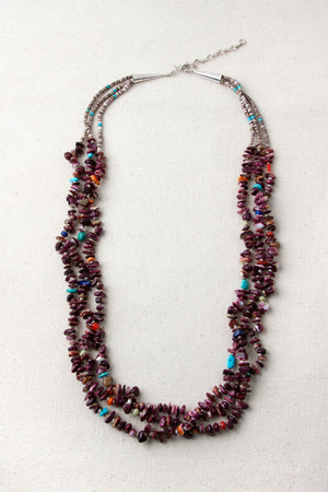 Santo Domingo Style Purple Spiny Shell Necklace