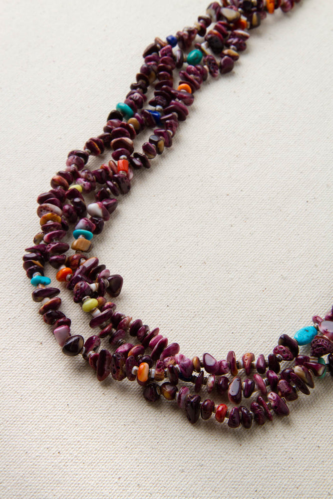 Santo Domingo Style Purple Spiny Shell Necklace