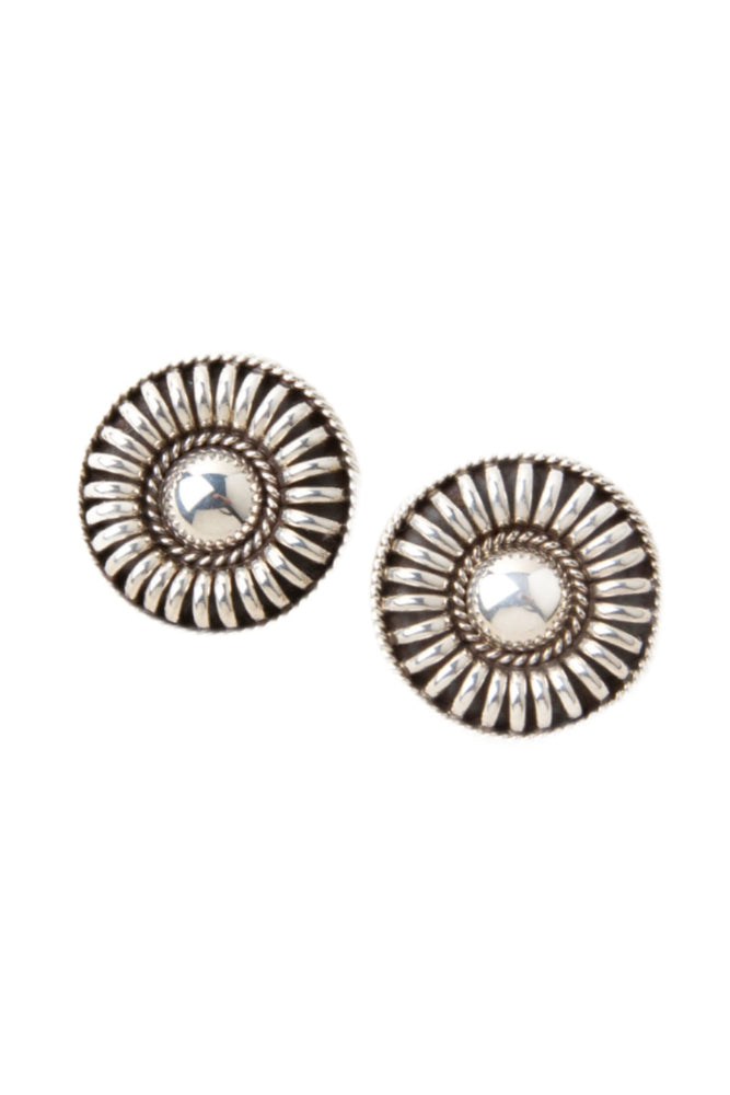 Classic Thomas Charley Sterling Silver Circular Post Earring