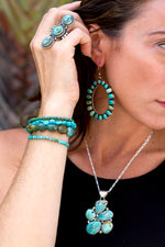 Navajo Royston Turquoise Freeform Pendant