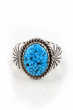 Kingman Turquoise Navajo Men's Ring (Size 11 ½)